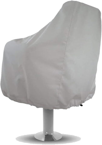 Waterproof Boat Captain Seat Cover, Weather Resistant Protective Cover for Pedestal and Pontoon Helm Chairs, Silver, 65 x 65 x 120 cm In Australia - Darrahopens
