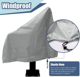 Waterproof Boat Captain Seat Cover, Weather Resistant Protective Cover for Pedestal and Pontoon Helm Chairs, Silver, 65 x 65 x 120 cm In Australia - Darrahopens