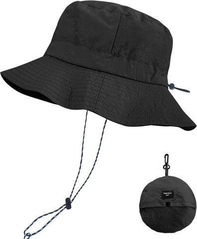 Packable Wide Brim Sun Bucket Hat, Lightweight Quick Dry Water Resistant Hat for Fishing, Hiking, Gardening, Beach and Camping In Australia - Darrahopens