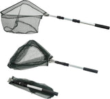 Telescopic Fishing Landing Net, Extendable Freshwater Net for Kids and Adults, Ponds, Lakes, Kayaks and Catch and Release, 102 to 160 cm