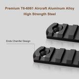 Single Aluminium Picatinny Accessory Rail Set with 13 T Nuts, Screws and Wrench for Mounting Compatible Accessories, 3 to 13 Slots In Australia - Darrahopens