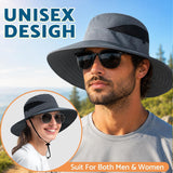 Wide Brim UPF 50+ Sun Bucket Hat, Water Resistant Breathable Outdoor Hat for Hiking, Fishing, Camping, Gardening, Beach and Travel In Australia - Darrahopens