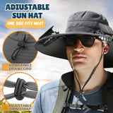 Solar Fan Sun Hat with Dual Built In Fans, Wide Brim UPF 50+ Bucket Hat for Fishing, Beach, Hiking and Outdoor Wear, Khaki In Australia - Darrahopens