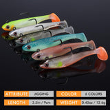 Pre Rigged Soft Swimbait Fishing Lures with Hooks, Sinking Vibration Baits for Bass, Trout, Crappie, Walleye and Freshwater Fishing