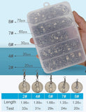 210 Piece Fishing Barrel Swivels with Snaps, Saltwater and Freshwater Snap Connector Set for Quick Lure Changes and Tackle Repairs In Australia - Darrahopens