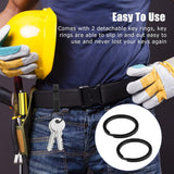 2 Pack Stainless Steel Belt Key Clips with 4 Key Rings, Stealth Duty Belt Key Holders for Security, Work Belts and Everyday Carry, 5.7 cm In Australia - Darrahopens