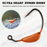 Pre Rigged Saltwater Soft Swimbait Lures with Jig Hooks, Tear Resistant TPE Baits for Redfish, Grouper, Bass, Trout and Freshwater Fishing In Australia - Darrahopens