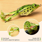 5 Pack Topwater Prop Frog Lures, Realistic Floating Soft Swimbaits with Weedless Hooks for Bass, Trout and Freshwater or Saltwater Fishing In Australia - Darrahopens