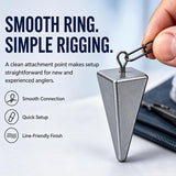 10 Pack Pyramid Fishing Sinkers, 28 g No Roll Triangle Weights for Surf, Beach, Pier and Ocean Saltwater Fishing Tackle In Australia - Darrahopens