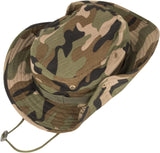UPF 50+ Boonie Sun Hat, Foldable Wide Brim Bucket Hat for Hiking, Beach, Fishing, Camping and Summer Safari Wear, Jungle Camouflage In Australia - Darrahopens