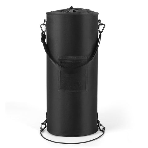 13 Gallon (49L) Waterproof Marine Trash Bag Holder with 6 Clips and Pocket, Reusable Waste Bin for Boat, Fishing, Sandbars & Camping, Black In Australia - Darrahopens