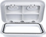 Rectangular Marine Deck Access Hatch with Lid, Boat Storage Inspection Hatch for Yachts, Kayaks and Compartments, White, 44 x 31.5 cm In Australia - Darrahopens