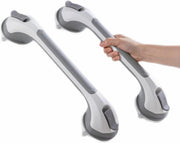 Darrahopens Health & Beauty > Health & Wellbeing > Mobility & Accessibility 2 Pack Suction Grab Bars for Shower, No-Drill Removable Safety Handles for Bathtubs, Toilets and Seniors, Grey, 43 cm In Australia - Darrahopens
