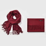 Viscose Burgundy Red Wine Shawl Scarf for Women, Oversized Soft Lightweight 70x200 cm Wrap with Tassel, Perfect Winter Claret Scarf In Australia - Darrahopens