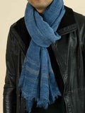 Autumn Winter Men's Basic Cotton Scarf, Medium Thickness for All Seasons, Versatile Black Oversized Soft Warm Touch In Australia - Darrahopens