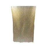 Gold Lightweight Artificial Polyester Shawl Wrap Scarf with Tassel Trim for Spring Autumn, Modern Elegant Party Cover-Up In Australia - Darrahopens