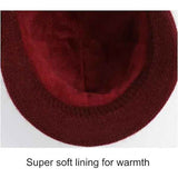 Women's Elegant Warm Knitted Cloche Hat in Hemp Color, One Size Fits Most 56-58 cm Stretchable, Multifunctional Winter Skating Snowboarding Beanie In Australia - Darrahopens