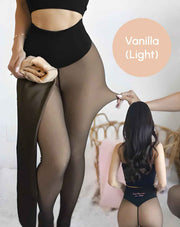 Seamless Vanilla Lined Warm Tights as Pants, Plus Size 2XL/3XL with Flat Seam Technology, Ultra-Soft Thermal Base Layer for Cold Winter Days and Lounge Wear In Australia - Darrahopens