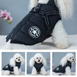 Green Waterproof Winter Dog Jacket with Built-in Harness, Windproof Warm Coat with Reflective Strips and Elastic Belly Band, Size XL for Large Dogs In Australia - Darrahopens