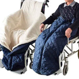 Lightweight Thickened Wheelchair Blanket with Plaid Outer Fabric, Windproof Warm Berber Fleece Lining for Legs and Waist, Half-Wrapped Style for Mobility In Australia - Darrahopens