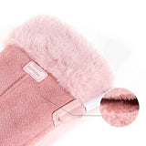 USB Rechargeable Heated Gloves for Women with 3-Level Temperature Control, Touchscreen Compatible Soft Suede with Coral Fleece Lining, Requires Power Bank In Australia - Darrahopens