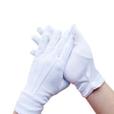 White Adult One Size Fingerless Gloves with Snap Button Closure and Embroidered Seams, Perfect for Christmas Saint Nicholas Carnival Halloween Costume Parties In Australia - Darrahopens