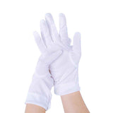 White Adult One Size Fingerless Gloves with Snap Button Closure and Embroidered Seams, Perfect for Christmas Saint Nicholas Carnival Halloween Costume Parties In Australia - Darrahopens