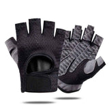 Black Half Finger Fitness Training Gloves for Men and Women, Breathable Mesh Back with Non-Slip Microfiber Palm, Wrist Protection Size XL for Gym and Cycling In Australia - Darrahopens