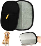 2-Piece Electrostatic Pet Hair Removal Gloves for Cats and Dogs, Reusable Washable Grooming Mitt for Furniture Clothing and Car Seats In Australia - Darrahopens