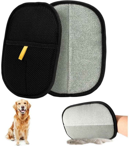 2-Piece Electrostatic Pet Hair Removal Gloves for Cats and Dogs, Reusable Washable Grooming Mitt for Furniture Clothing and Car Seats In Australia - Darrahopens