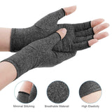 Fingerless Arthritis Compression Gloves for Pain Relief and Warmth, Breathable Cotton Spandex Blend for Typing Gaming and Daily Activities Size M