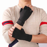 Black Small Arthritis Compression Gloves for Hand Pain and Swelling Relief, Mild Support for Osteoarthritis Stiffness and Mobility with Non-Slip Grip In Australia - Darrahopens