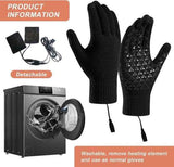 USB Heated Gloves with Touchscreen and Removable Heating Core, Fast Heating Anti-Slip Acrylic Knit for Winter Sports and Outdoor Activities, Requires 5V2A Power In Australia - Darrahopens
