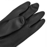 Rubber Sandblasting Gloves 60 cm Length for Sandblasting Cabinets, Cotton Lined Abrasion Resistant Sleeves with Rough Surface for Secure Grip in Heavy-Duty Work In Australia - Darrahopens