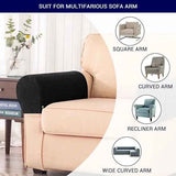 Black Stretch Spandex Armrest Covers Set of 2 for Sofa Armchair Recliner, Soft Flexible Furniture Protectors Against Stains and Scratches with Machine Washable Care In Australia - Darrahopens