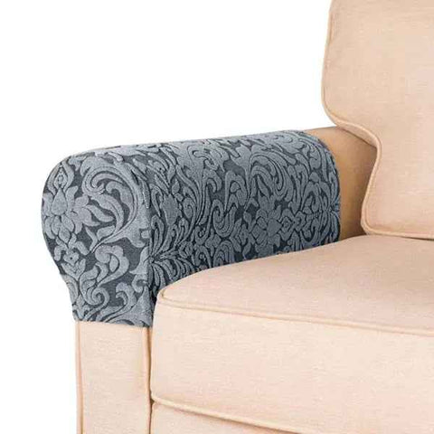 Stretchy Armrest Covers Set of 2 for Sofa and Armchair, Soft Spandex Polyester Jacquard Fabric with Non-Slip Design, Furniture Protectors Machine Washable Easy Care In Australia - Darrahopens