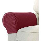 Burgundy Stretch Armchair Armrest Cover for Sofa, Waterproof Polyester Fabric with Non-Slip Machine Washable Design, 2 Pack Furniture Protector for Pets and Kids In Australia - Darrahopens