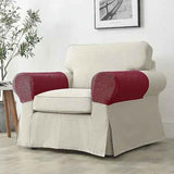 Burgundy Stretch Armchair Armrest Cover for Sofa, Waterproof Polyester Fabric with Non-Slip Machine Washable Design, 2 Pack Furniture Protector for Pets and Kids In Australia - Darrahopens