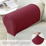 Burgundy Stretch Armchair Armrest Cover for Sofa, Waterproof Polyester Fabric with Non-Slip Machine Washable Design, 2 Pack Furniture Protector for Pets and Kids In Australia - Darrahopens