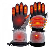 Electric Heated Gloves for Men and Women with 3 Heat Levels, Carbon Fiber Heating Panels and 3M Thinsulate Cotton, Waterproof PU Palm for Winter Sports In Australia - Darrahopens
