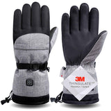 Electric Heated Gloves for Men and Women with 3 Heat Levels, Carbon Fiber Heating Panels and 3M Thinsulate Cotton, Waterproof PU Palm for Winter Sports In Australia - Darrahopens
