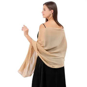 Champagne Evening Dress Lady Cape Shawl Wrap 200x70 cm, Elegant Lightweight Polyester Design for Weddings Parties and Formal Events All Seasons In Australia - Darrahopens
