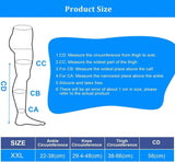 Thigh High Compression Stockings for Women Men 23-32 mmHg Closed Toe, Level 2 Support for Varicose Veins Edema, Breathable Cotton Spandex with Silicone Dotted Bands In Australia - Darrahopens