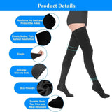 Thigh High Compression Stockings for Women Men 23-32 mmHg Closed Toe, Level 2 Support for Varicose Veins Edema, Breathable Cotton Spandex with Silicone Dotted Bands In Australia - Darrahopens