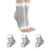White Neuropathy Socks 3 Pairs S/M, Soothing Compression for Neuropathy Pain Tendinitis Plantar Fasciitis, Breathable Thermal Nylon with Ankle Support for Recovery In Australia - Darrahopens