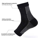 White Neuropathy Socks 3 Pairs S/M, Soothing Compression for Neuropathy Pain Tendinitis Plantar Fasciitis, Breathable Thermal Nylon with Ankle Support for Recovery In Australia - Darrahopens