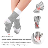 White Neuropathy Socks 3 Pairs S/M, Soothing Compression for Neuropathy Pain Tendinitis Plantar Fasciitis, Breathable Thermal Nylon with Ankle Support for Recovery In Australia - Darrahopens