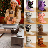 Funny Cute 3D Printed Animal Socks for Women, Sloth Rabbit Koala Designs, Warm Breathable Cotton Novelty Socks for Gifts and Daily Wear In Australia - Darrahopens