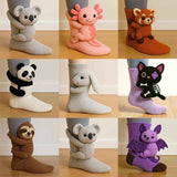 Funny Cute 3D Printed Animal Socks for Women, Sloth Rabbit Koala Designs, Warm Breathable Cotton Novelty Socks for Gifts and Daily Wear In Australia - Darrahopens