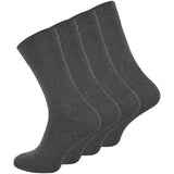Dark Grey Loose Elastic Socks 8-Pack for Sensitive Legs, Piqué Woven Comfort Band for Even Pressure, Size 39-42 for Men and Women In Australia - Darrahopens